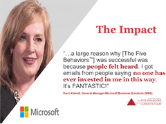 [THE IMPACT]
The impact of this program had immeasurable results. Darci went on to explain that… “people felt heard”

So wouldn’t we all love the opportunity to have the kinds of conversations with our teams that result in a deeper level of comfort with each other as well as respect.

